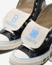UNDEFEATED X CONVERSE X BK DODGERS CHUCK 70 HI - BLACK/ EGRET