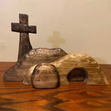 Storage & Organization ❤️Handmade Jesus Tomb-Easter Scene Wooden Decoration