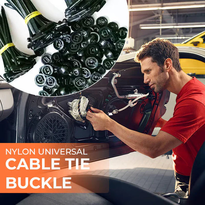 🚗 Instant Car Fix 🔧 Nylon Universal Cable Tie Buckle - For Quick, Secure Vehicle Part Fastening!