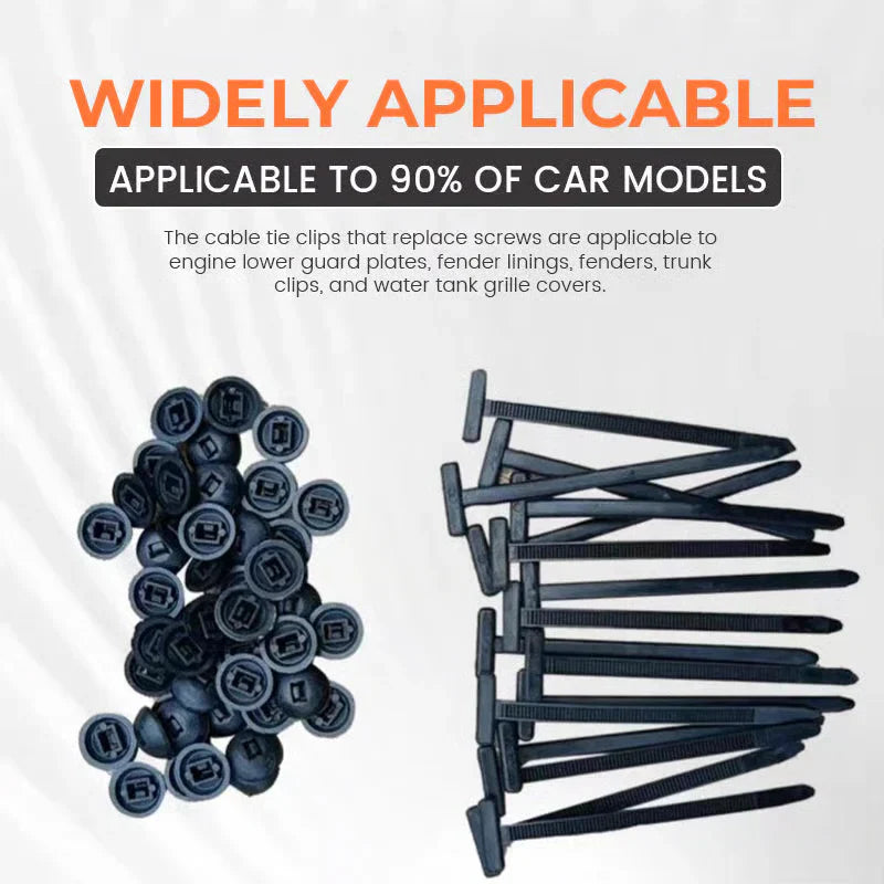 🚗 Instant Car Fix 🔧 Nylon Universal Cable Tie Buckle - For Quick, Secure Vehicle Part Fastening!