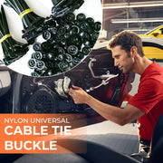 🚗 Instant Car Fix 🔧 Nylon Universal Cable Tie Buckle - For Quick, Secure Vehicle Part Fastening!