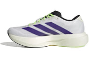 Men's Adidas Adizero EVO SL Shoes - Cloud White/Collegiate Purple/Lime Burst