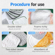 🏆On Sale⚡Double-Sided Non-Scratch Scrubber - Steel Wire Cleaning Cloth for Pots, Pans & Cookware