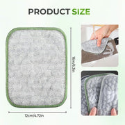 🏆On Sale⚡Double-Sided Non-Scratch Scrubber - Steel Wire Cleaning Cloth for Pots, Pans & Cookware