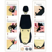 PU leather car seat covers, front set, universal fit for sedans, SUVs, and trucks