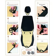 PU leather car seat covers, front set, universal fit for sedans, SUVs, and trucks