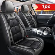 PU leather car seat covers, front set, universal fit for sedans, SUVs, and trucks