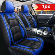 PU leather car seat covers, front set, universal fit for sedans, SUVs, and trucks