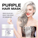 Storage & Organization Purple Keratin Hair Mask - Locks Color & Neutralizes Brass & Yellow Tones For Blonde Silver Gray Highlighted Hair
