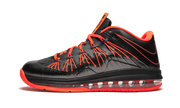 LeBron X Low "Black Total Crimson" 579765 001