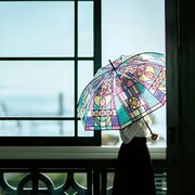 Storage & Organization 🔥Vintage Stained Glass Automatic Umbrella